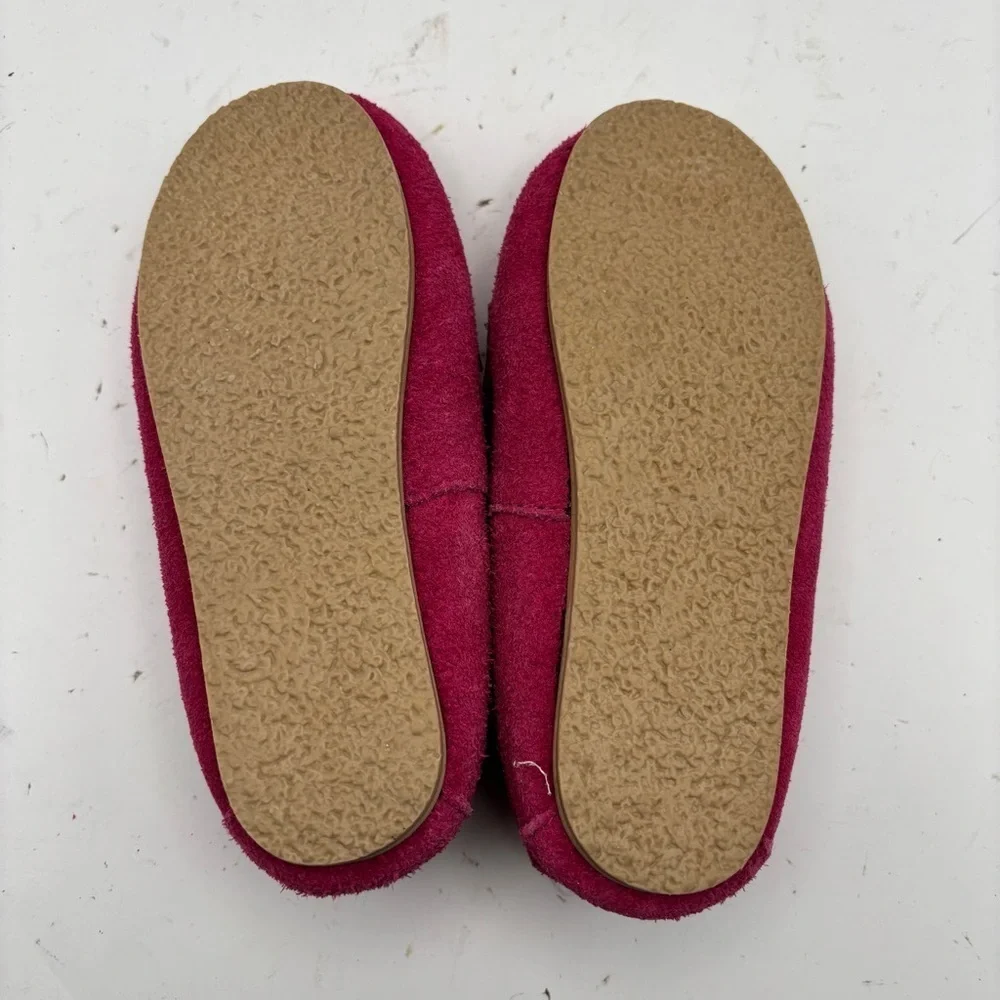 G.H Bass & Co. Pink Bass Fur-Lined Kids Slipper Moccasins Size 11